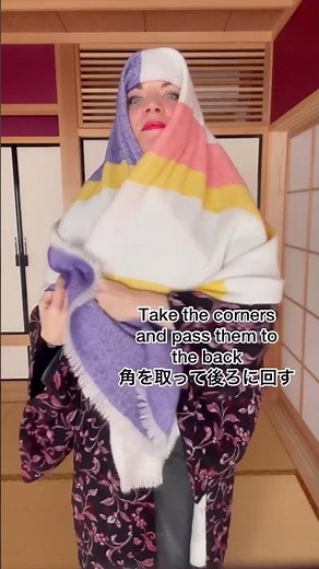 History Bounding! How to tie Okosozukin 昔ながらのオシャレを楽しむ〜御高祖頭巾の巻き方〜