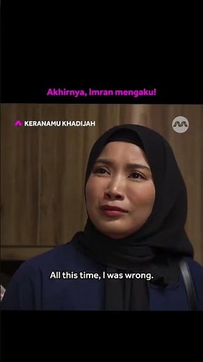 Akhirnya Imran bilang jugak! #KeranamuKhadijah #mediacorpKeranamuKhadijah
