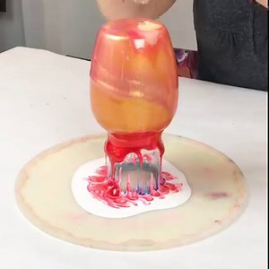 860K views · 1.9K reactions | I'm in love with this pink and gold color combination! Who has tried the resin vase and bowl set so far? More to come and I would love more color suggestions! | Mixed Media Girl | Facebook