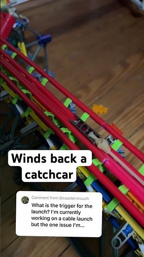 How my K’Nex roller coaster launch works #kingdaka #launchcoaster #tallestcoaster