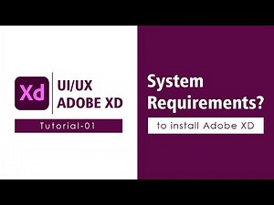 Adobe XD System Requirements for Windows | Download Free Software Adobe XD | Tutorial-01