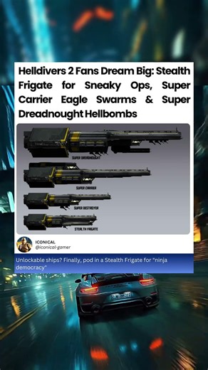 Helldivers 2 Fans Dream Big: Super Carrier Eagle Swarms & Super Dreadnought Hellbombs #helldivers2