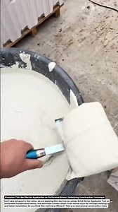 Precision Thin-Bed Mortar Application on Perforated Bricks | Satisfying Construction Technique.