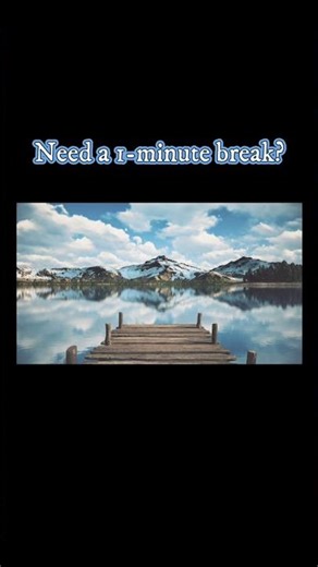 Need a 1-minute break? 🧠 #5minutemeditation #mindfulness #zenmoments