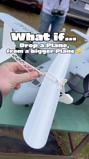 812K views · 1K reactions | Dropping a Airplane from a Airplane 勞 @3dprinthangar_rc and his Cargo Plane is always a fun time | Jason Kujan | Facebook