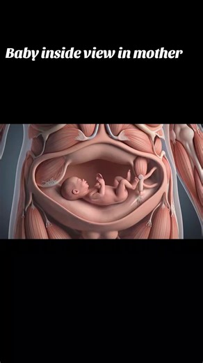 Baby inside view in mother #process #human #anatomy #foryoupage #delivery