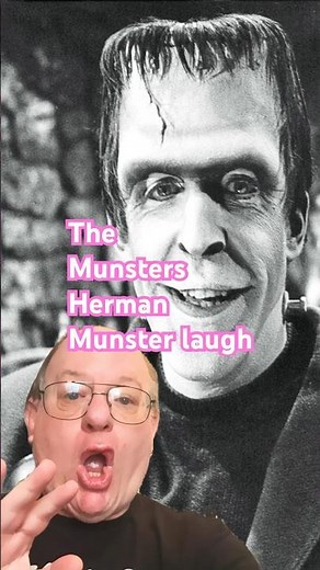 The Munsters tv show.HERMAN MUNSTER LAUGH😂🧛‍♂️ #shorts #shortsthemunsters #hermanmunsterlaugh