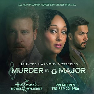 Sleuth alongside Gethsemane (Tamera Mowry) and see if she's able to solve the case, and get her choir competition-ready, with a ghost's help in Sept. 22's all new "Haunted Harmony Mysteries: Murder in G Major"! #Sleuthers | Hallmark Mystery