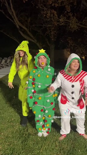 Christmas Tree Dance with Just JourNee and Sister