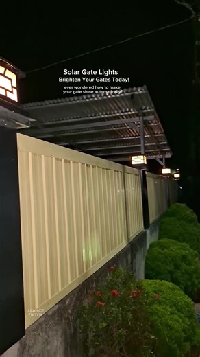 Illuminate Your Entrance with Solar Gate Lights