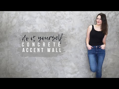 DIY Concrete Accent Wall | Starting My Shed-Shop Makeover!