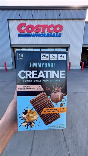 NEW Costco Find: JIMMYBAR Creatine Protein Bars (20g Protein + 5g Creatine!)#costcofind #proteinbar