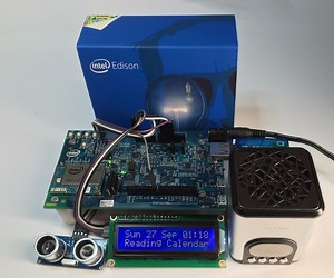 Intel Edison, Proximity Activated, Speaking Calendar
