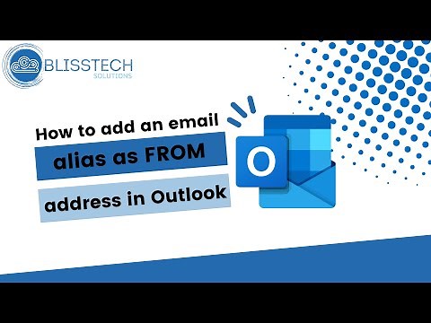 How to add an email alias as FROM address in Outlook