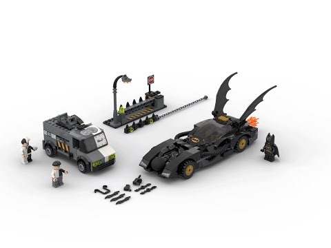 Lego 7781 The Batmobile: Two-Face's Escape Speed Build Studio Bricklink LDD