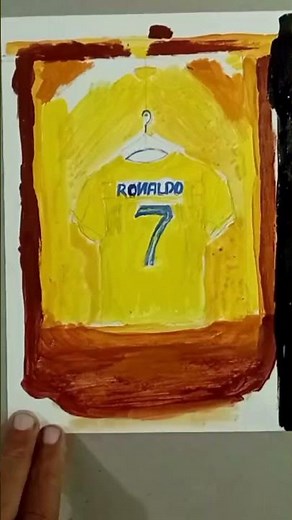 Unreal Ronaldo Al Nassr Jersey Painting | #art #drawing #ronaldo #cr7
