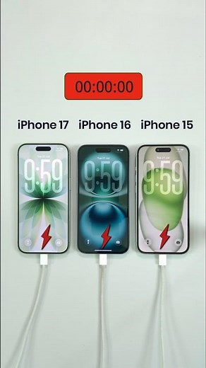 iPhone 17 vs iPhone 16 vs iPhone 15 Battery Test | Charging Test