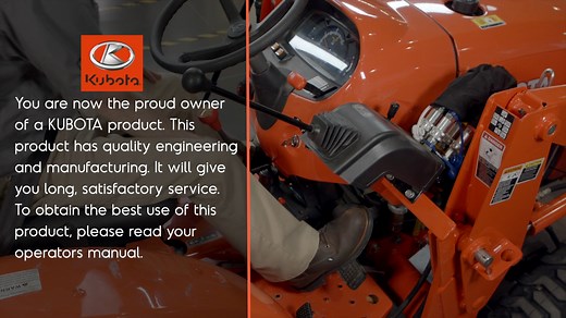 Know Your Kubota - Standard L01 Series L3301 & L3901 Tractors - Tire Pressure Check