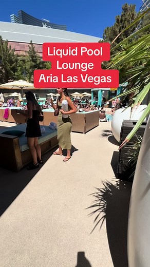 Here’s a look at the Liquid Pool Lounge at the Aria Las Vegas. #lasvegas #pools #arialasvegas #liquidpoollounge