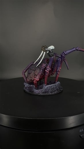 Sword and Stone Hobbies on Instagram: "Drider Half drow, half spider, and wholly terrifying—this drider stalks the depths with cold intelligence and brutal purpose. Gleaming armor and chitinous limbs intertwine as it looms over the battlefield, every step a reminder that some transformations are curses meant to be feared. A perfect centerpiece for Underdark encounters and nightmarish boss fights.#dnd #dungeonsanddragons #miniaturepainting"