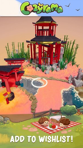 🌳 In Cozyrama, you can create the perfect world just the way you imagine. Start from its shape, then pick the right color and have fun with decorations 🍂 | Frozen District