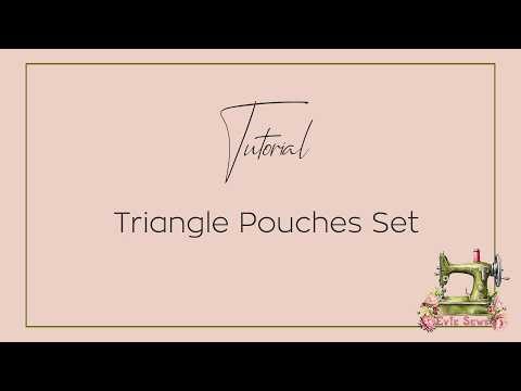 How to Make Cute Triangle Pouches: Easy DIY Sewing Tutorial for Beginners - Evie Sews