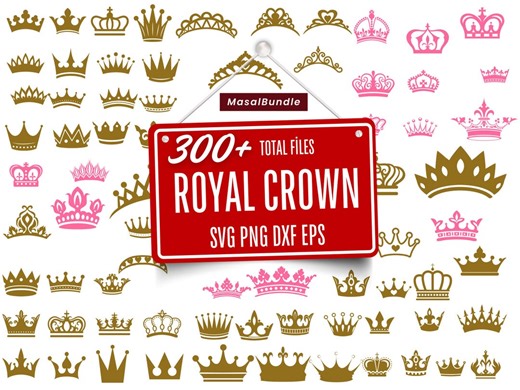 Royal Crown SVG Bundle, Tiara, King, Queen, Cricut Ready (digital Download) - Etsy