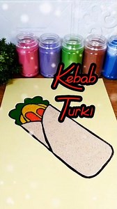 Gara Gara kebab turki//Mewarnai Gambar Dengan Pasir Sambil Bercerita #sandpainting #art #drawing