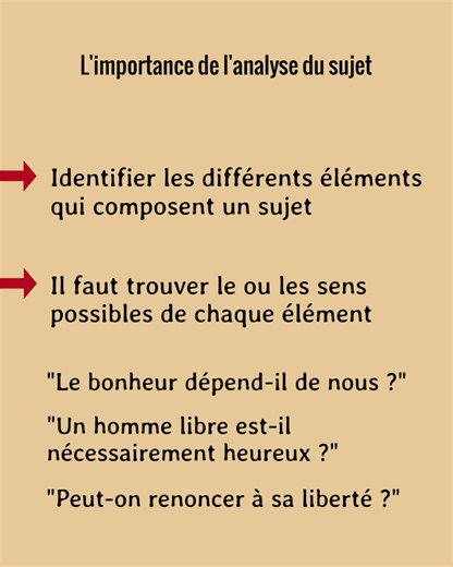 49K views · 1.2K reactions | Qu'est-ce qu'analyser une sujet de...