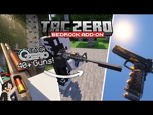 Best Gun Addon For Minecraft Bedrock 26.0+ | Tacz Bedrock Addon MCPE/MCBE Showcase