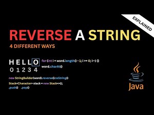 How to Reverse a String in Java | 4 Different ways