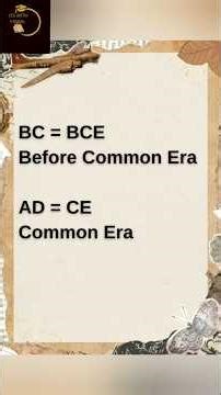 History Timeline : BC and AD Explained.