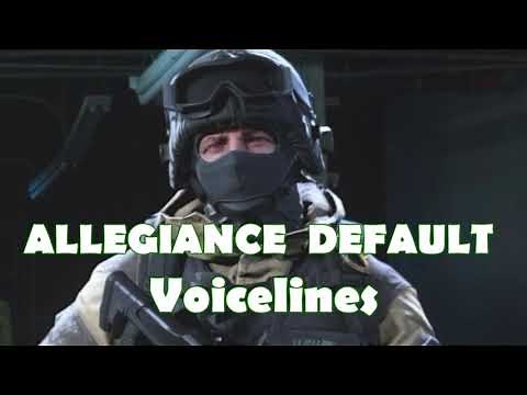 Call of Duty: Warzone - Operator "Allegiance Default Operator" Voicelines