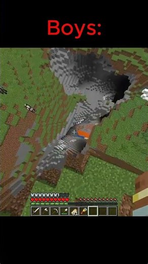 Girls Vs boys Play Minecraft ☠️