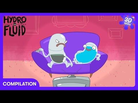 Hydro and Fluid - No More Grumpy Water! | WildBrain Gadget Garage