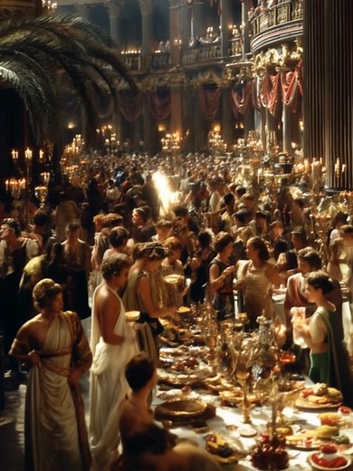 Julius Caesar's Spectacular Annual Palace Celebration