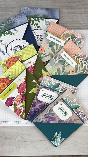 Another use for sticky notes! Find the deets for making these four cards on my 5/15/24 blog post. There you will see my full how-to video with tips and tricks, including many more than are shown here. You can also access measurements more photos and a full supply list. The link to my post can be found in my bio. #stampyourartout #stampinup #papercrafts #papercrafting #diycrafts #handmadecards #cardmaker #cardmakersofinstgram #sudemo #craftsupplies #crafts #texturedfloralbundle #unboundedlovebund