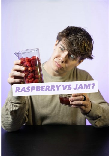 Raspberry vs raspberry jam for weight loss vs weight gain Whole fruits are packed with water and fiber which makes weight loss easier. While processed fruit such as raspberry jam are low volume and high calorie. Which makes weight gain easier, and weight loss harder. DM me “COACH” for 1:1 fitness coaching