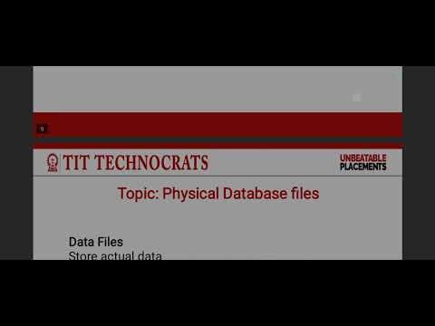 Oracle database architecture