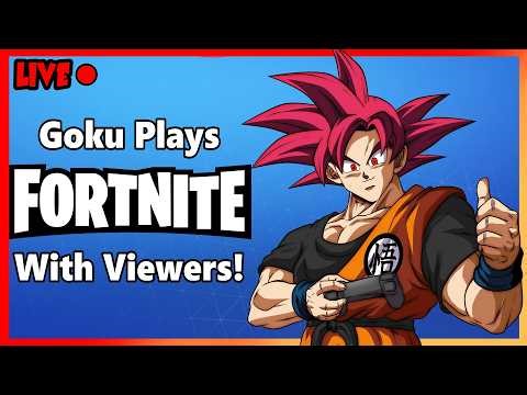 Goku Plays Fortnite With Fans! 🔴LIVE