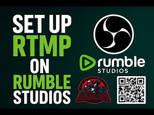 Set Up New Direct RTMP on Rumble Studios with OBS (+ QR Code) | Full Guide