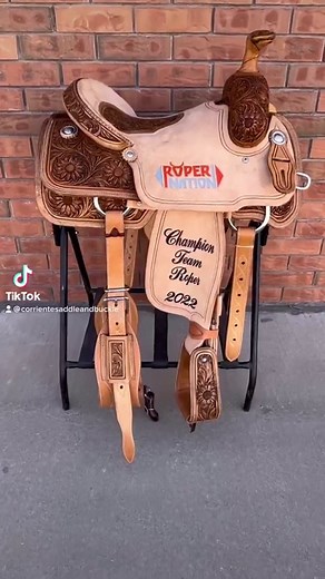 3.7K views · 71 reactions | Custom trophy saddles headed to @officialropernation in Wickenburg, AZ! Design yours today #corrientesaddleco #ropernation #trophysaddle #corrientebuckleco #teamroping | Corriente Saddle Co. | Facebook