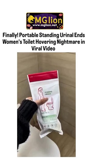 bio life 🧬 on Instagram: "#mglion #csmediain In a clip that's captivating millions across social media, a simple yet ingenious device is revolutionizing how women handle public restrooms. Posted on X by @bestworstvideos , the short video demonstrates a disposable "Standing Urinals Mini W.C." – a portable funnel-shaped tool designed for women to urinate standing up, eliminating the dreaded hover over unsanitary toilet seats.The footage opens with a hand unveiling the compact, zip-locked package 