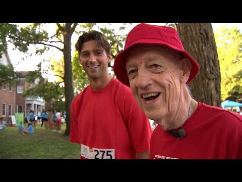 80-year-old preacher and grandson become barefoot running team