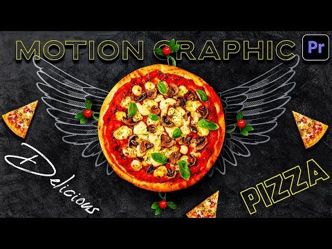 Create a Pizza Motion Graphics Commercial ad in Premiere Pro