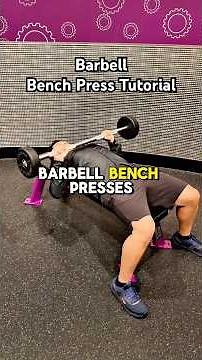 BARBELL BENCH PRESS TUTORIAL 💪🏼 // Use a fixed barbell to build your chest at Planet Fitness!