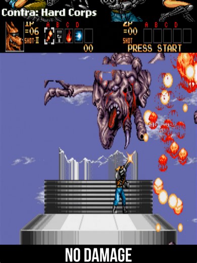 Mastering Boss Alien Cell in Contra Hard Corps Gameplay