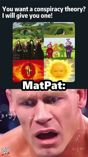 MatPat's Conspiracy Theories be like... 🧐🧠 #theory #funny #meme