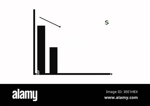 Smooth motion graphics of stock market trend decline for financial loss and recession visuals. Economic downturn animation with negative growth chart for business failure and investment risk Stock Video Footage - Alamy