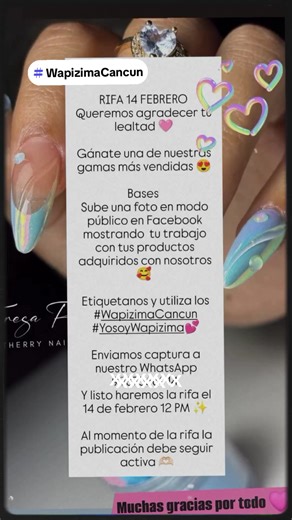 Muchas Gracias por todo chicas 🫶🏻✨🍀 #yosoywapizima #nailart #wapizimacancun